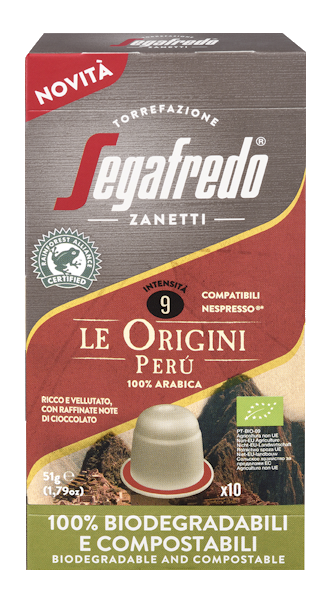 Segafredo Le Origini Perú 100% Compostable capsule